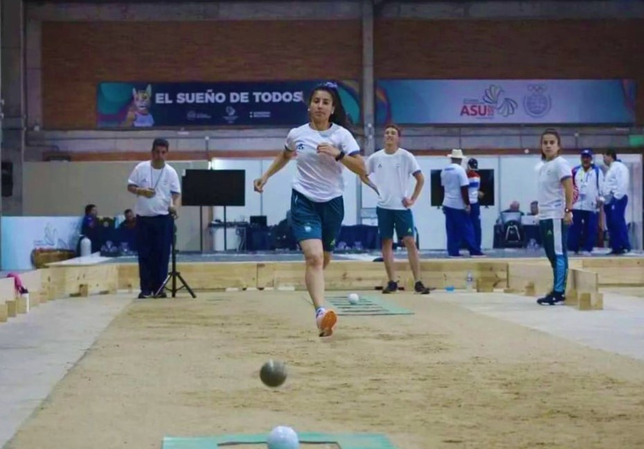 JUEGOS ODESUR: La joven bochofila local Carla Cabrera logró la medalla de plata