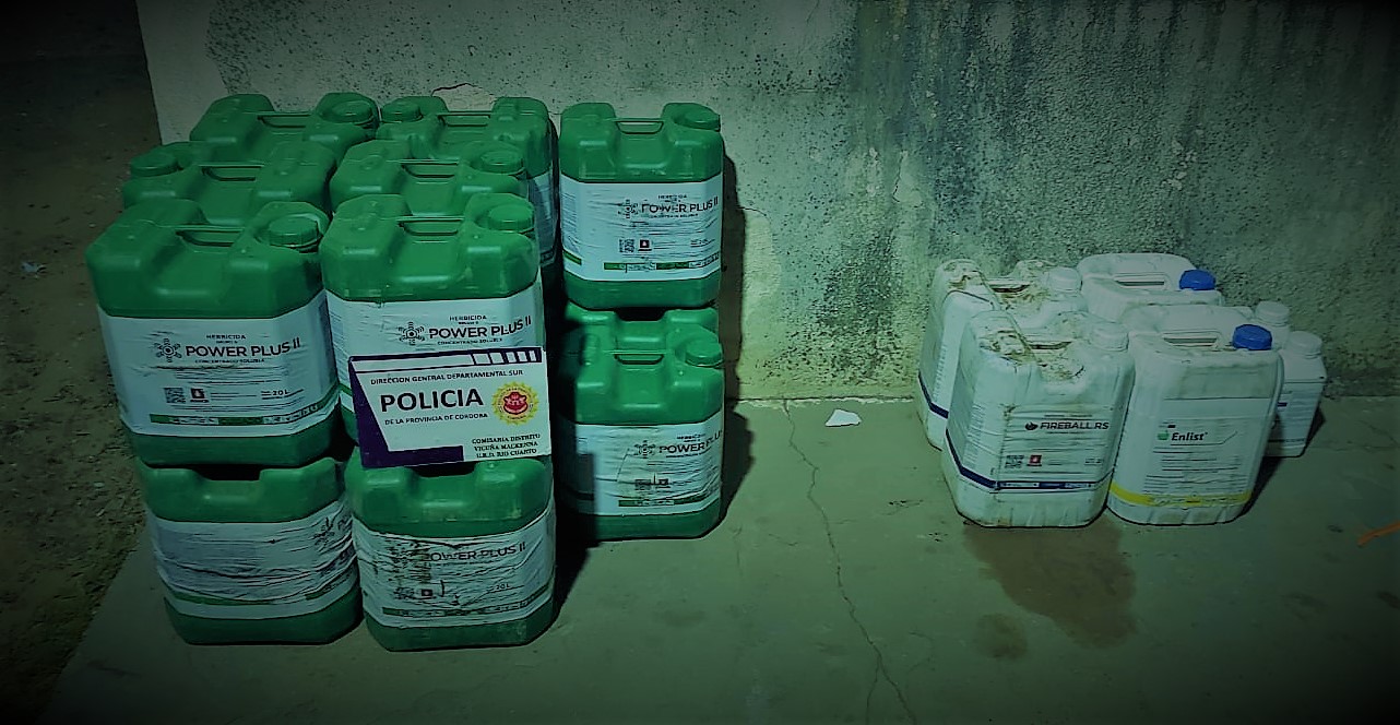 Mackenna: Detenido por contravención, secuestro de vehículo y secuestro de herbicidas