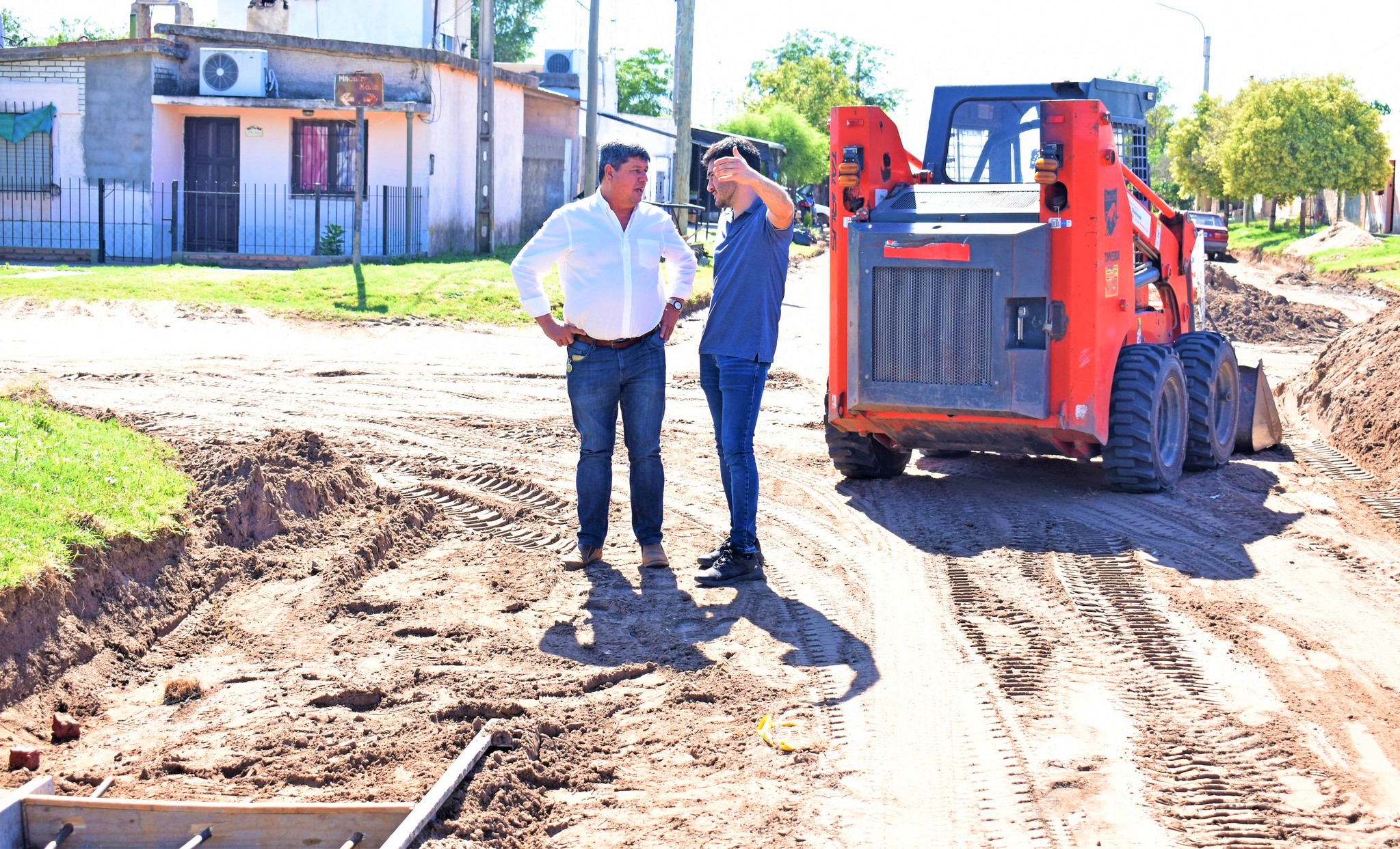 Cordón cuneta en Barrio San Vicente