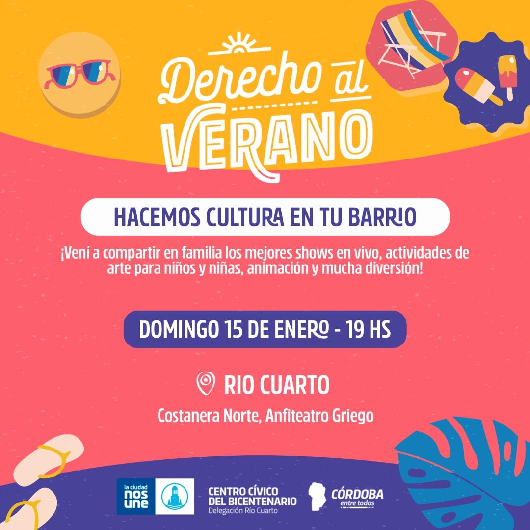 Derecho al Verano llega a Río Cuarto