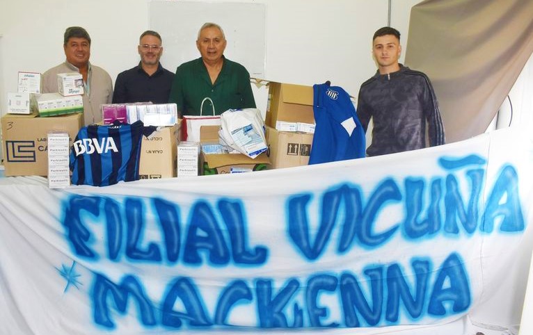 La Filial del Club Talleres de Córdoba en Mackenna donó medicamentos para el hospital