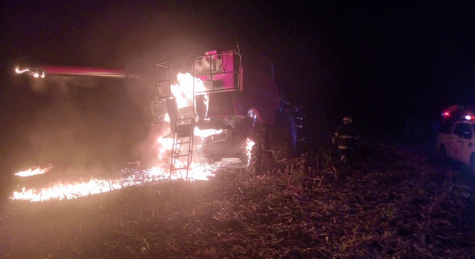 Voraz incendio en la zona rural de Mackenna
