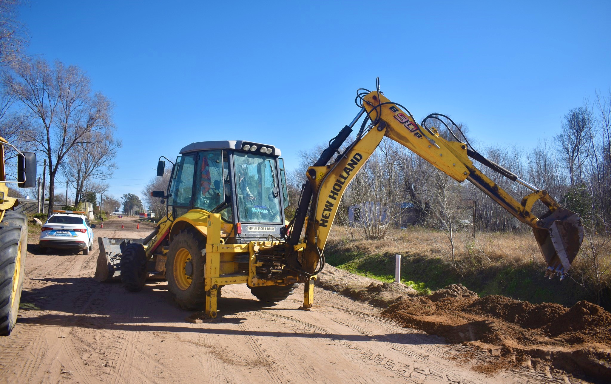 A ritmo sostenido avanza la obra de cloacas en el barrio Centro