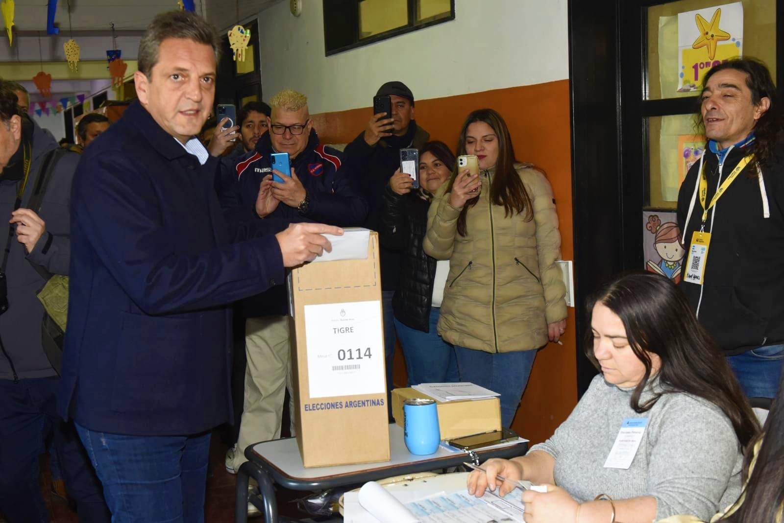 Sergio Massa: La gente esta votando con tranquilidad y confianza