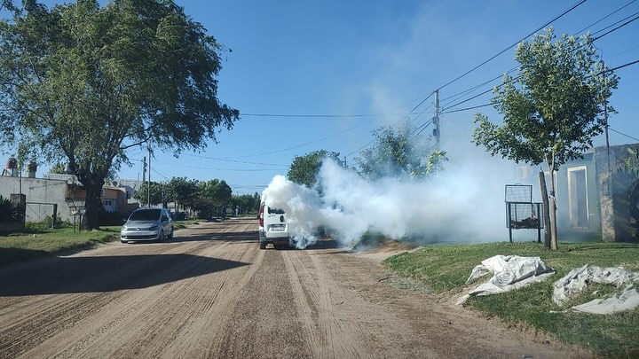 El Municipio de Mackenna realizó masiva fumigación contra los mosquitos