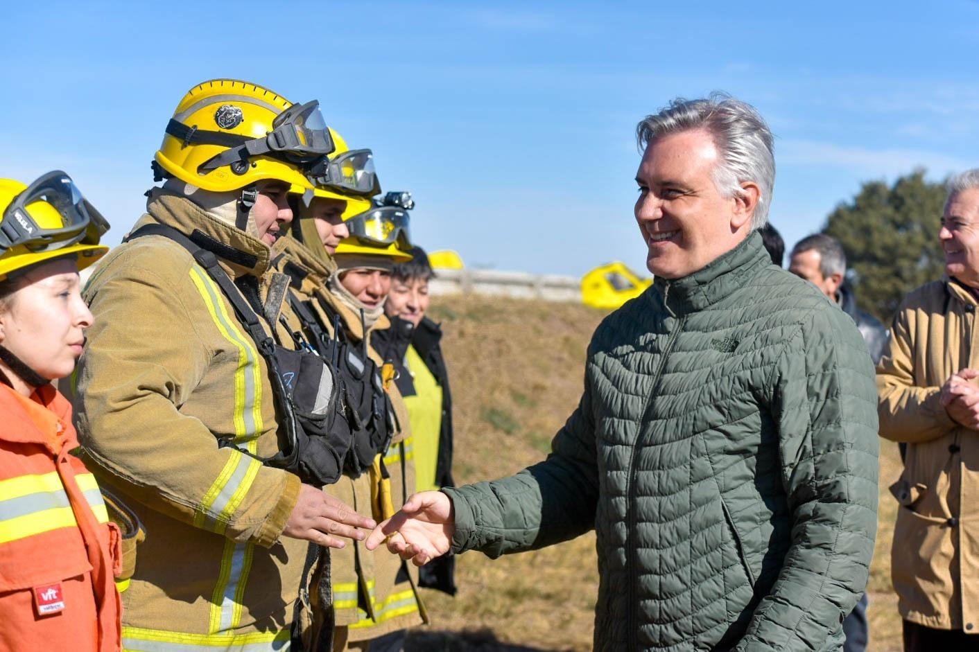 Prevención de incendios: Llaryora inauguró la Base Operativa Las Tapias