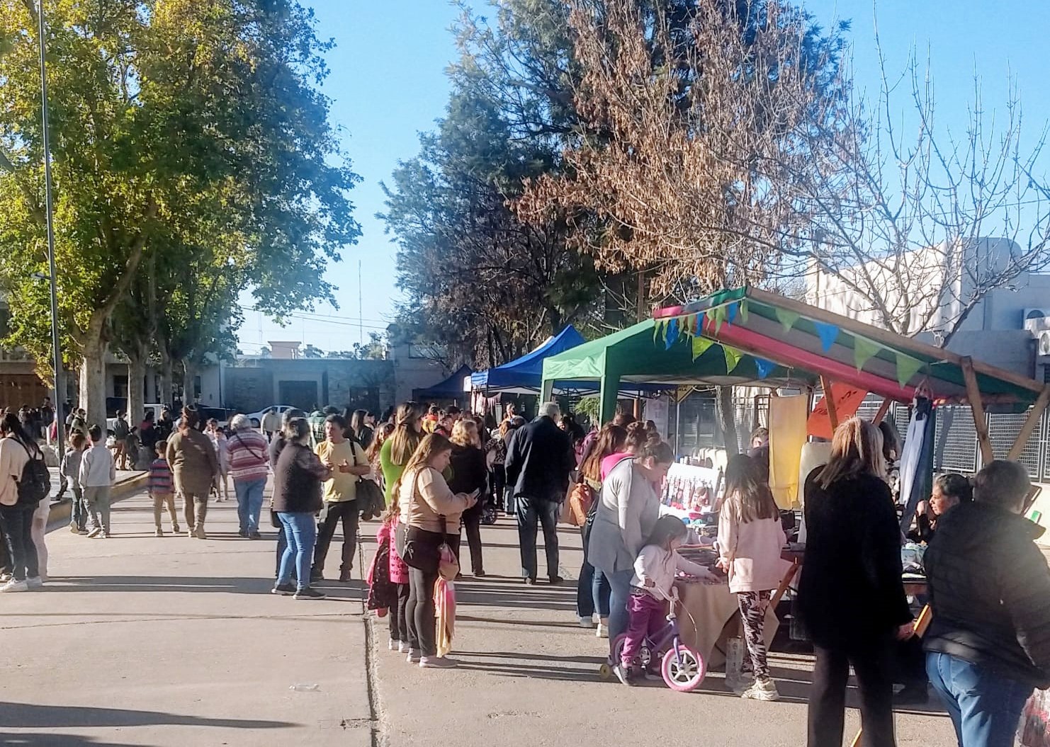 Hermosa tarde de domingo en la Plaza Sarmiento con otra jornada del Ciclo Otoño en Mackenna