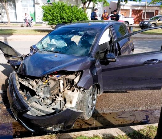 Accidente en el sector céntrico de la ciudad de Mackenna