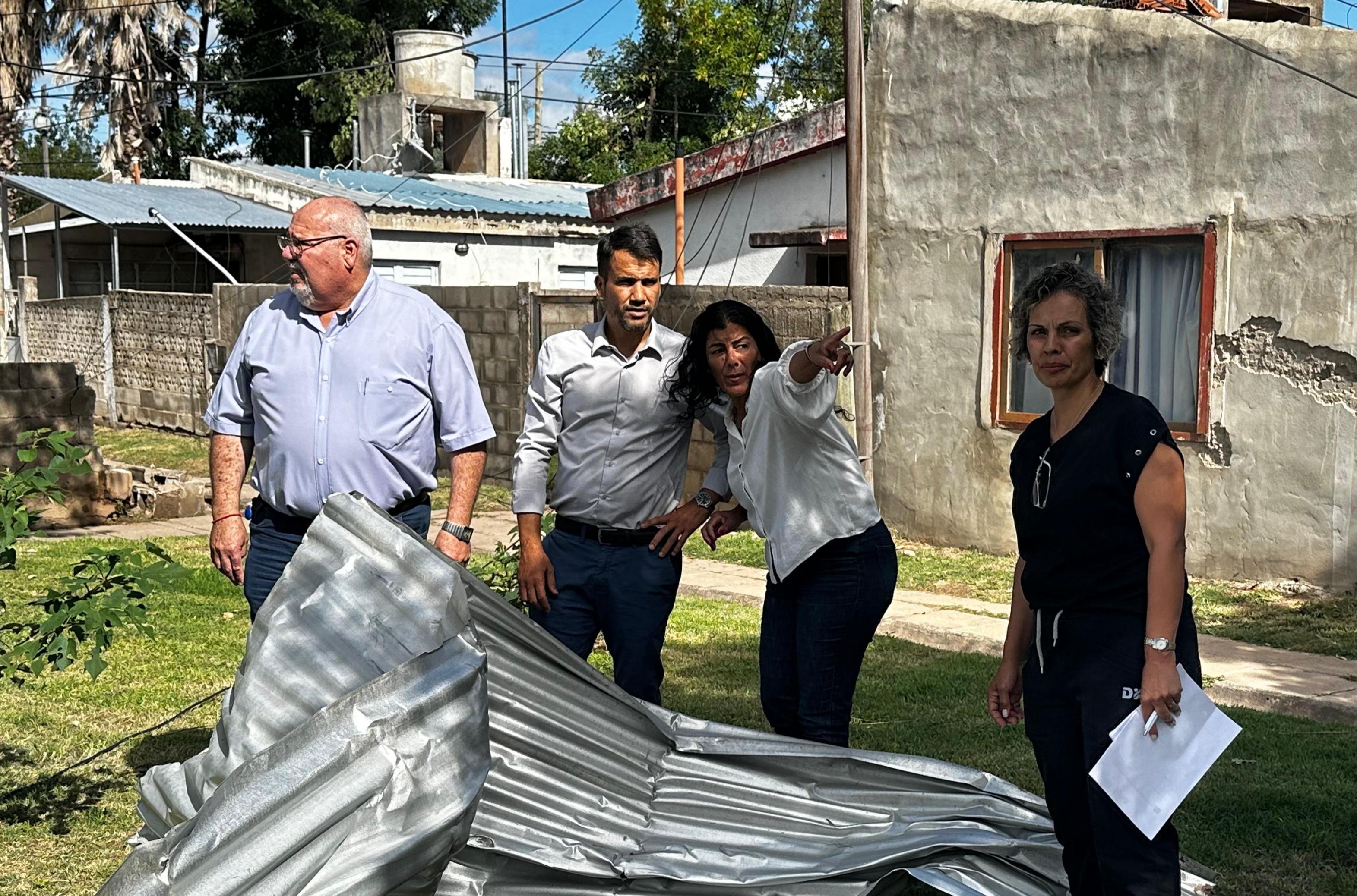 Tormenta: La Provincia activó el Fondo de Desastre y relevó daños en Coronel Moldes y La Carlota