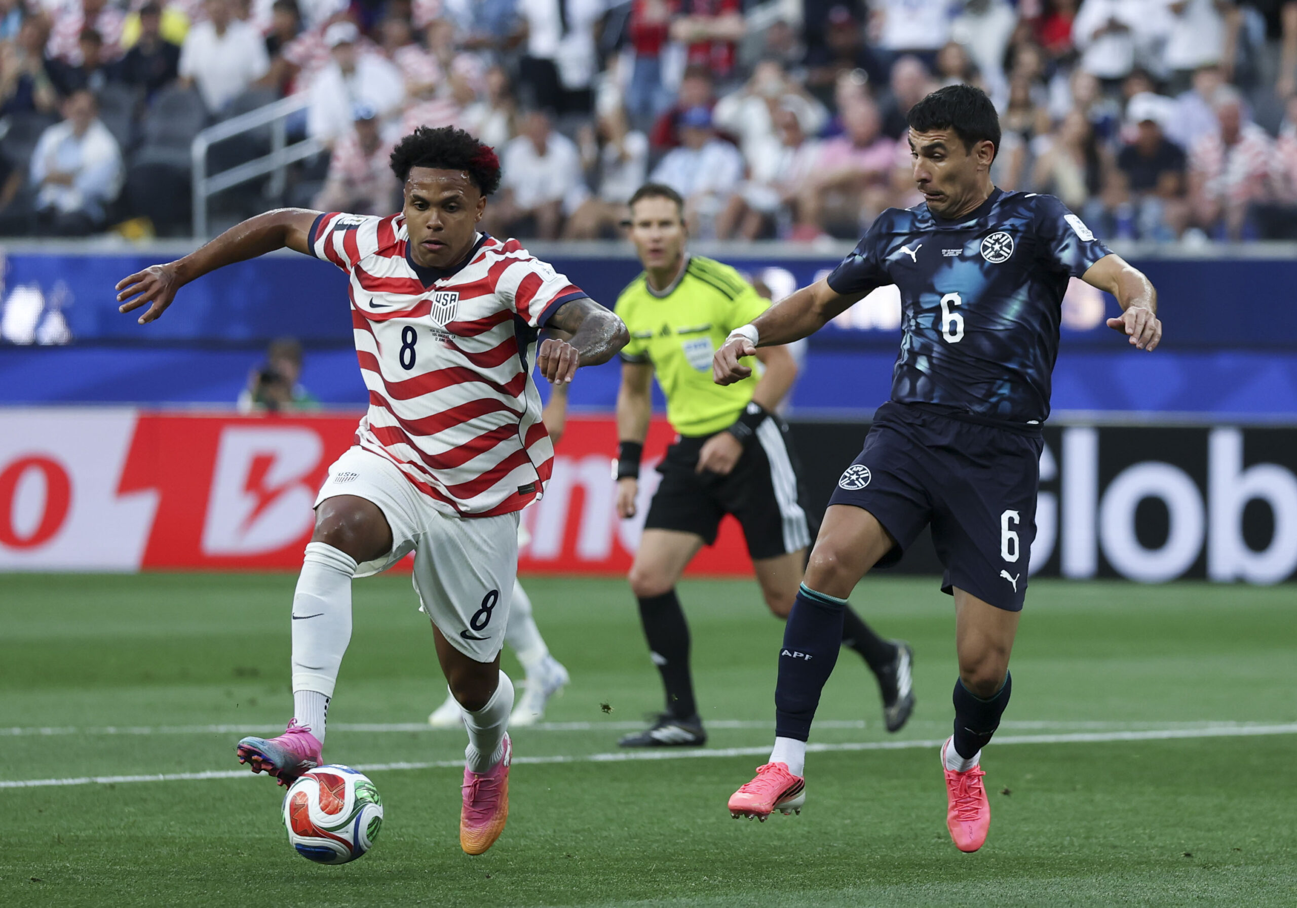 Tremendo baile y goleada le propinó Estados Unidos a Paraguay