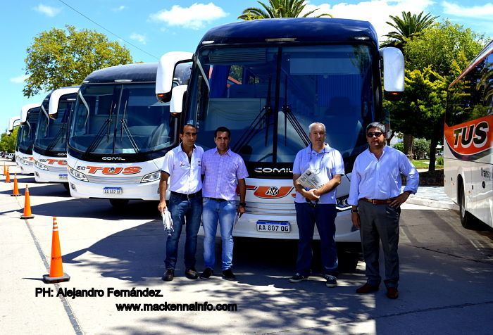La empresa de transporte de pasajeros TUS, presentó en nuestra ciudad seis flamantes unidades que en los próximos días estarán en circulación.